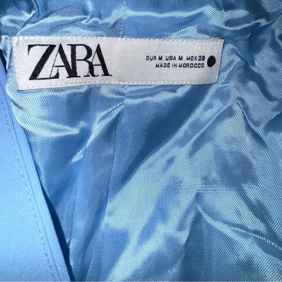Zara Sky Blue Tailored Jacket - Picture 6 of 7